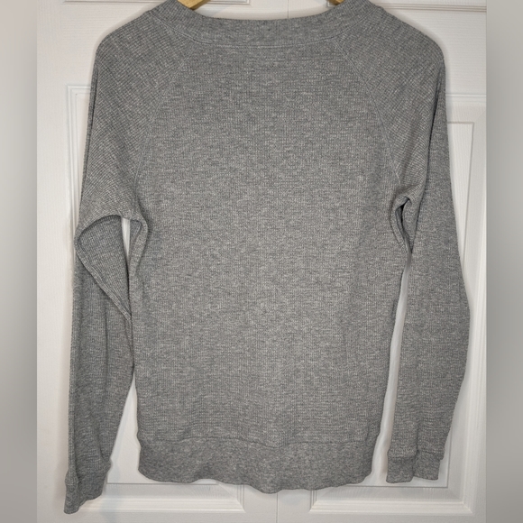 Tna Waffle Long Sleeve Top - Grey - Size XS - Picture 2 of 5